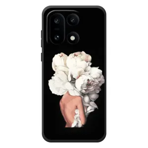 Чехлы (ART) Цветы на OnePlus 15 (VPrint) (Белые цветы)