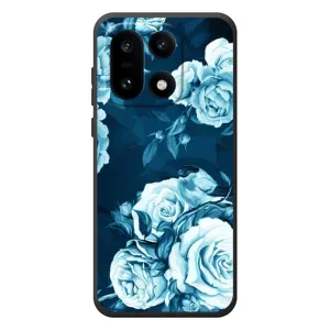 Чехлы (ART) Цветы на OnePlus 15 (VPrint) (Голубые Бутоны)