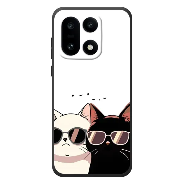Чохол з принтом «Коти в окулярах» для OnePlus 15 Чохол з принтом «Коти в окулярах» для OnePlus 15