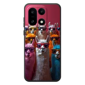 Чохол з принтом стильні тварини для OnePlus 15 (Лами в окулярах)