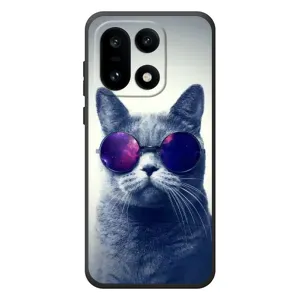 Чохол з принтом для OnePlus 15 (AlphaPrint) Модні коти (Стильний кіт)