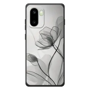 Чехол с принтом «Черные цветы» для OnePlus 15R
