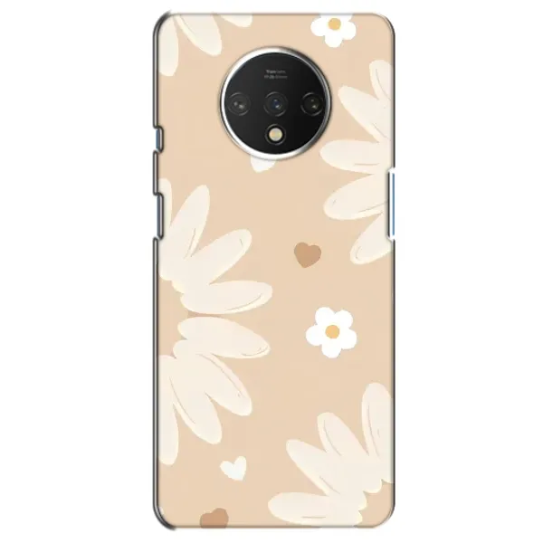 Чохол з принтом «Бежеві квіти» для OnePlus 7T Чохол з принтом «Бежеві квіти» для OnePlus 7T