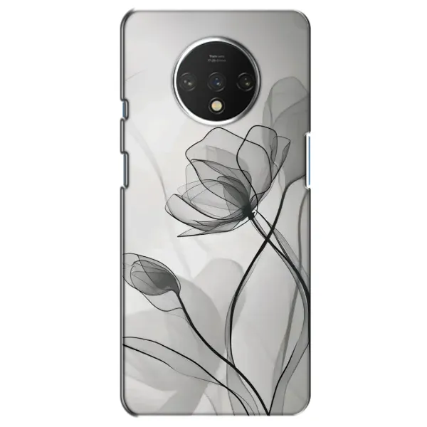 Чохол з принтом «Чорні квіти» для OnePlus 7T Чохол з принтом «Чорні квіти» для OnePlus 7T