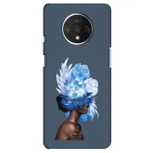 Чехлы (ART) Цветы на OnePlus 7T (VPrint) (Квіти на голові)