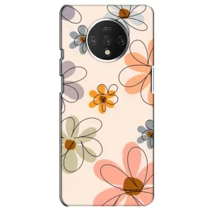 Чохол з квітковим принтом на OnePlus 7T (Кольорові квіти)