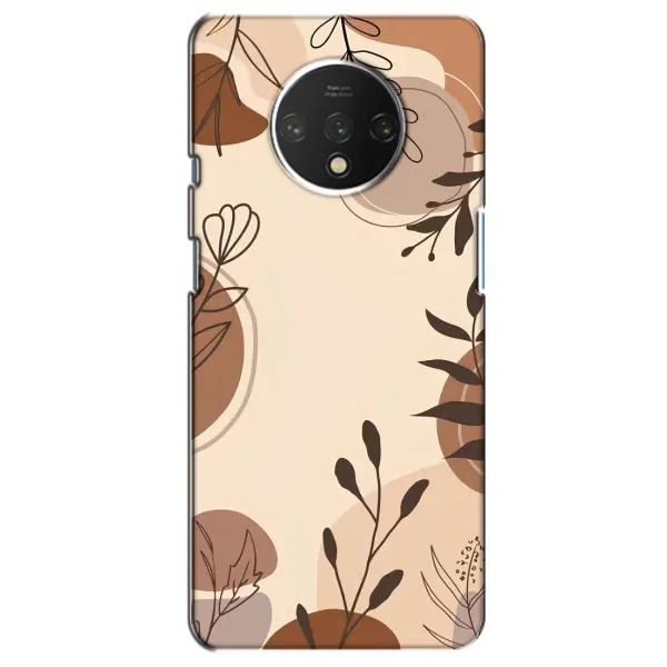 Чохол з принтом «Коричневі квіти» для OnePlus 7T Чохол з принтом «Коричневі квіти» для OnePlus 7T