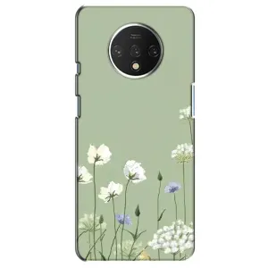 Чохол з квітковим принтом на OnePlus 7T (Квіти на зеленому)