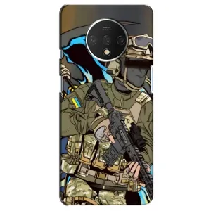 Чехлы с картинкой ЗСУ для OnePlus 7T (AlphaPrint) (Воїн ЗСУ)