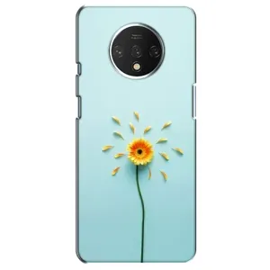 Чохли з квітами для OnePlus 7T (VPrint) (Жовта квітка)