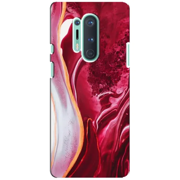 Чохол з принтом «Мрамор червоний» для OnePlus 8 Pro