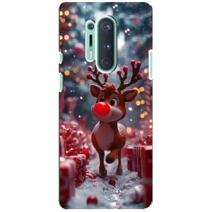 Чехол с принтом «Олень среди подарков» для OnePlus 8 Pro