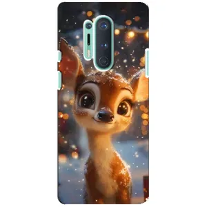 Чехол с принтом «Олененок среди гирлянд» для OnePlus 8 Pro