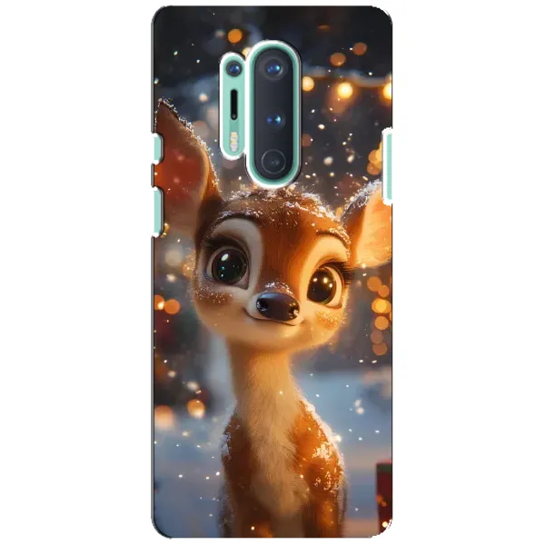 Чехол с принтом «Олененок среди гирлянд» для OnePlus 8 Pro