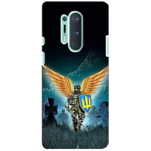 Чехлы с картинкой ЗСУ для OnePlus 8 Pro (AlphaPrint) (Солдат ЗСУ)