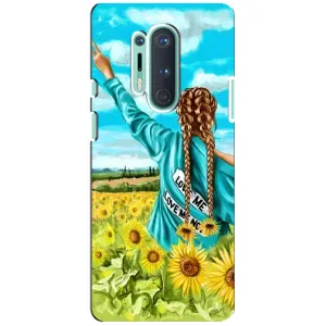 Чехол для Патриота Украины OnePlus 8 Pro - (AlphaPrint) (Украиночка)
