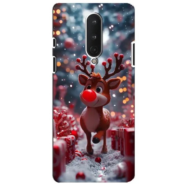 Чехол с принтом «Олень среди подарков» для OnePlus 8