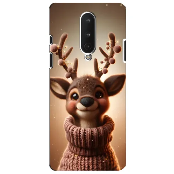 Чехол с принтом «Олень в свитере» для OnePlus 8