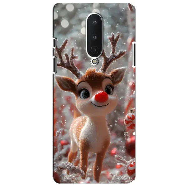Чехол с принтом «Олень с носом» для OnePlus 8