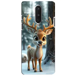 Чехол с принтом «Олененок в лесу» для OnePlus 8
