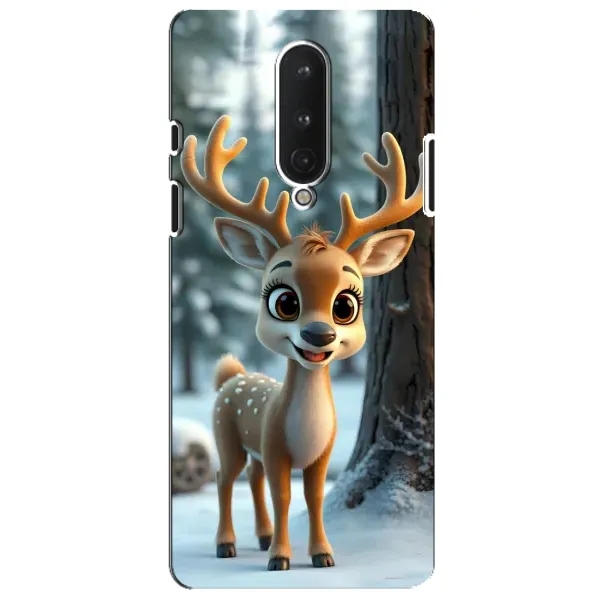 Чехол с принтом «Олененок в лесу» для OnePlus 8