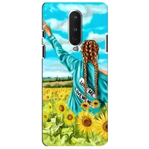 Чохол для Патріота України OnePlus 8 - (AlphaPrint) (Україночка)