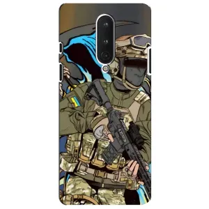Чехлы с картинкой ЗСУ для OnePlus 8 (AlphaPrint) (Воїн ЗСУ)
