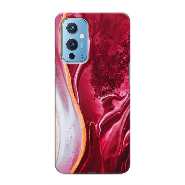 Чехол с принтом «Мрамор красный» для OnePlus 9 Чехол с принтом «Мрамор красный» для OnePlus 9