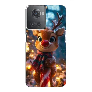 Чехол с принтом «Олень с шарфом» для OnePlus ACE (10R)