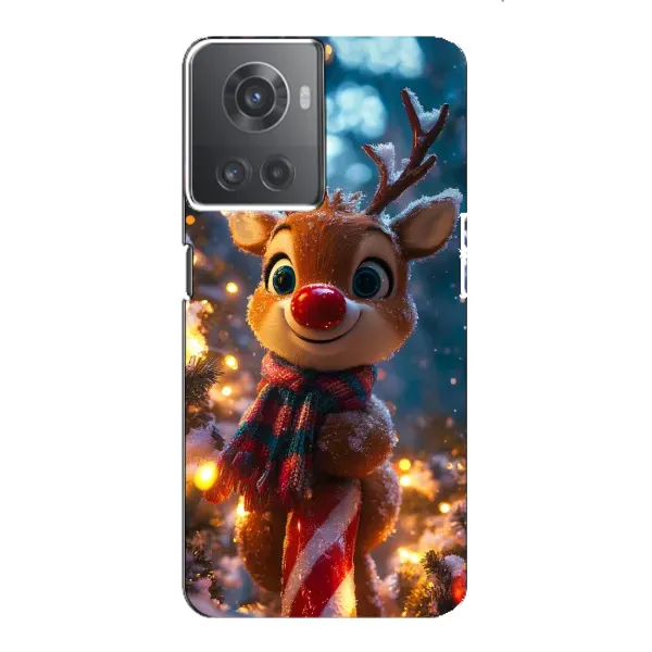Чехол с принтом «Олень с шарфом» для OnePlus ACE (10R) Чехол с принтом «Олень с шарфом» для OnePlus ACE (10R)