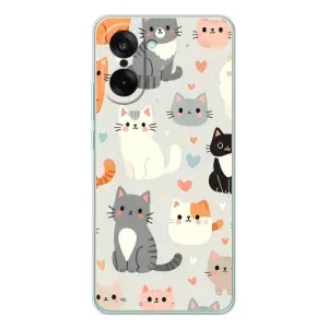 Чехол с принтом «Коллаж котов» для OnePlus Ace 5 Racing