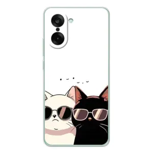 Чехол с принтом «Коты в очках» для OnePlus Ace 5 Racing