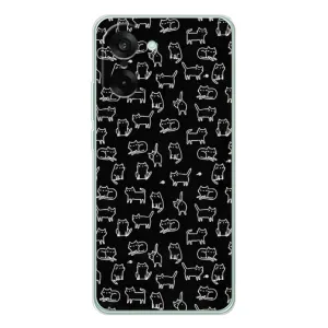 Чохол з принтом для OnePlus Ace 5 Racing (AlphaPrint) Модні коти (Маленькі котики)