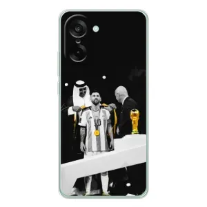 Чохли для OnePlus Ace 5 Racing (Leo чемпіон) (AlphaPrint) (Мессі коронований)