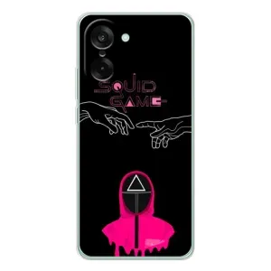 Чехол Гра в кальмара для OnePlus Ace 5 Racing (Минимализм Игра кальмара)