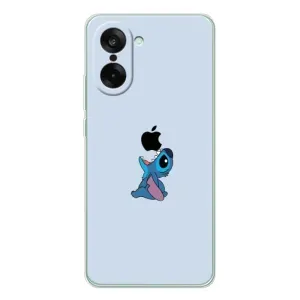 Чехол с принтом Стич на OnePlus Ace 5 Racing (Stitch apple)