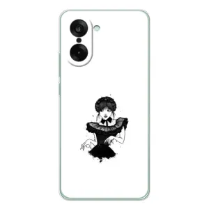 Чехлы Венсдей на OnePlus Ace 5 Racing Уэнсдей (AlphaPrint) (танец Уэнздей)