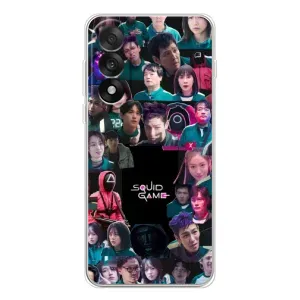 Чехол Гра в кальмара для OnePlus Ace 5 Ultra (Коллаж Игра кальмара)