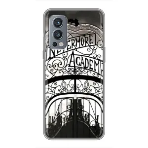 Чехол с дизайном Венздей 2 на OnePlus Nord 2 (Ворота Академии Невермор)