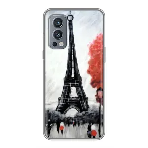 Чехол Эйфелева Башня для OnePlus Nord 2 - (AlphaPrint) (Башня в Париже)