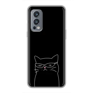 Чехол с принтом «Равнодушный кот» для OnePlus Nord 2