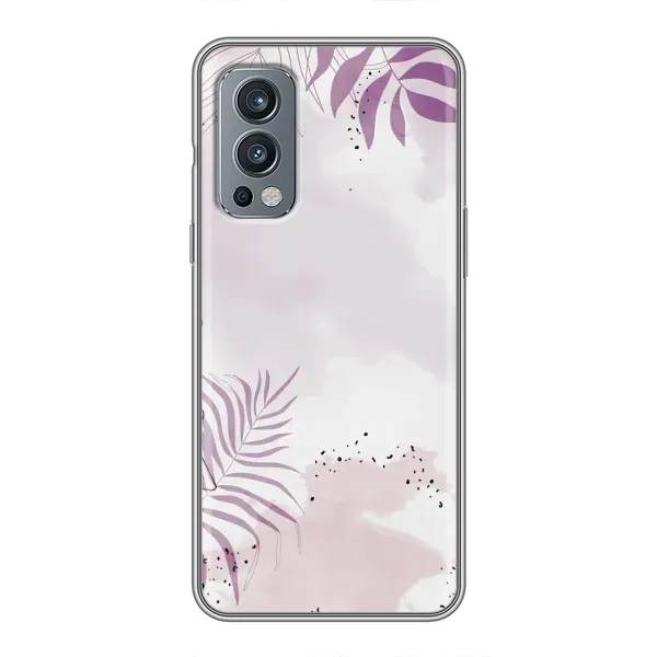 Чехол с принтом «Фиолетовые листья» для OnePlus Nord 2 Чехол с принтом «Фиолетовые листья» для OnePlus Nord 2