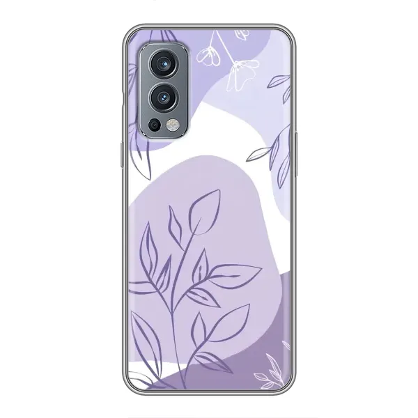 Чехол с принтом «Фиолетовые листья абстракция» для OnePlus Nord 2