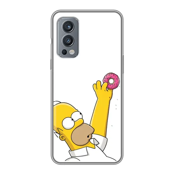 Чохол з принтом «Гомер з пончиком» для OnePlus Nord 2