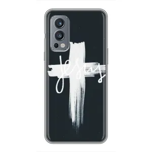 Чехол для OnePlus Nord 2 (AlphaPrint) - (Христианские) (Иисус)