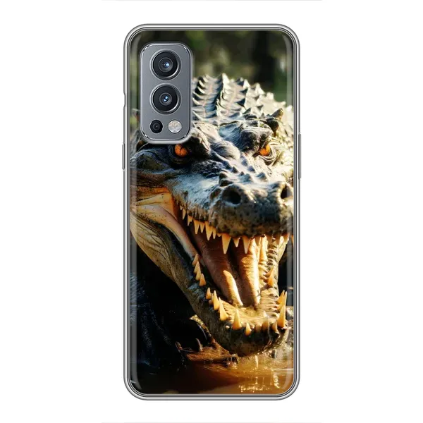 Чехол с принтом «Опасный крокодил» для OnePlus Nord 2 Чехол с принтом «Опасный крокодил» для OnePlus Nord 2