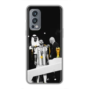 Чохли для OnePlus Nord 2 (Leo чемпіон) (AlphaPrint) (Мессі коронований)