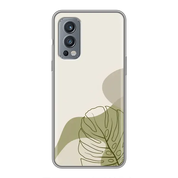 Чехол с принтом «Зеленая монстера дизайн» для OnePlus Nord 2