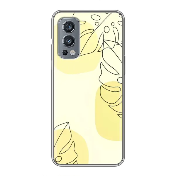 Чехол с принтом «Желтая монстера арт» для OnePlus Nord 2