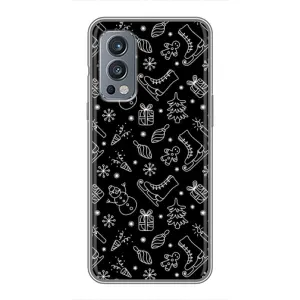Новогодние, Праздничные Чехлы для OnePlus Nord 2 - 2024 год (Новогодний фон)